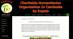 Desktop Screenshot of choice-cambodia.org